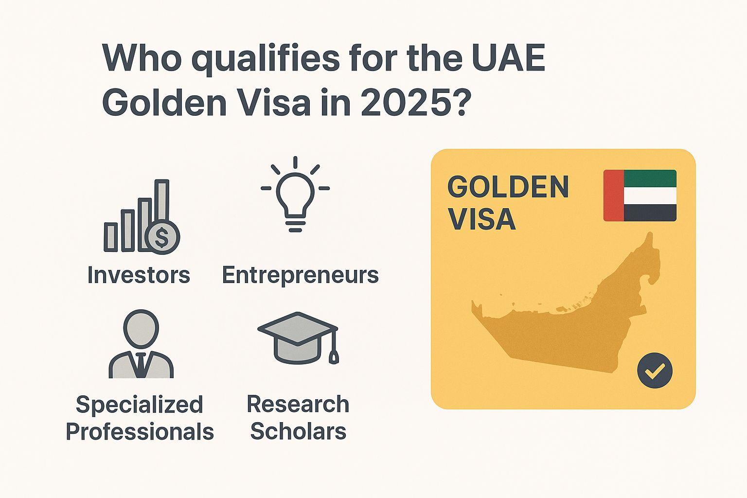 Who Qualifies for the UAE Golden Visa