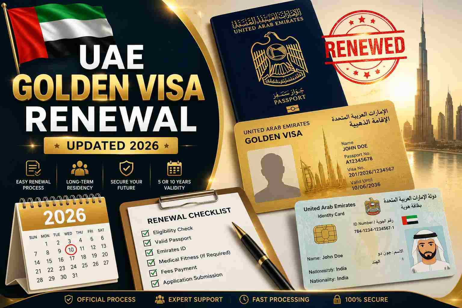 UAE Golden Visa Renewal
