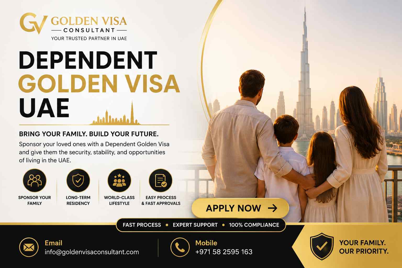 Dependent Golden Visa UAE